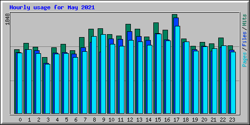 Hourly usage for May 2021