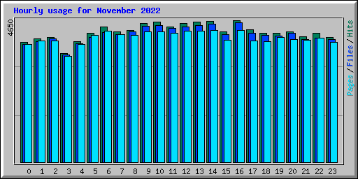 Hourly usage for November 2022